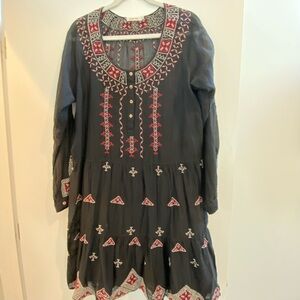 Johnny Was Embroidered Dress Size L